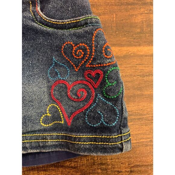 LEVI’S Girl’s Heart Embroidered Jean Skort / Size: 18 Months - Picture 4 of 9